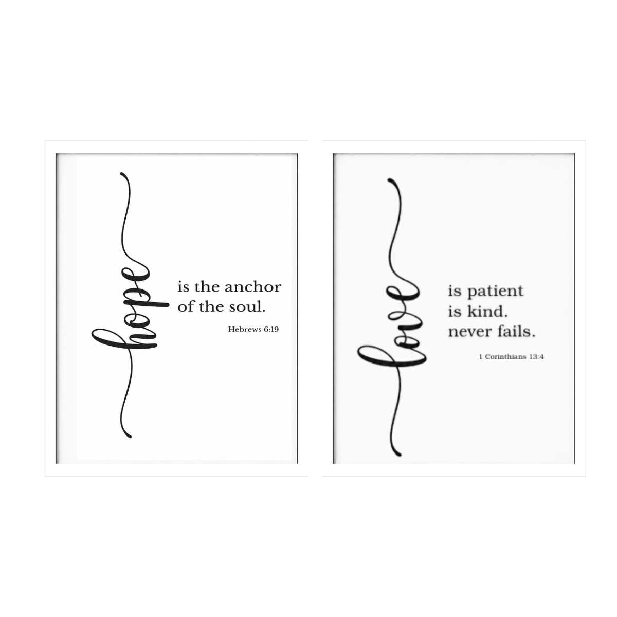 Faith, Hope or Love – Framed Prints & Bundles