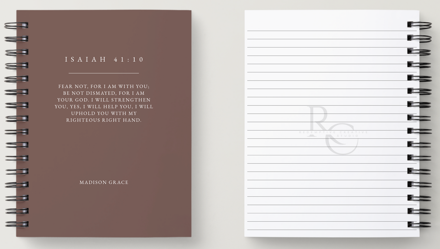 A5 Personalised Christian Notebook