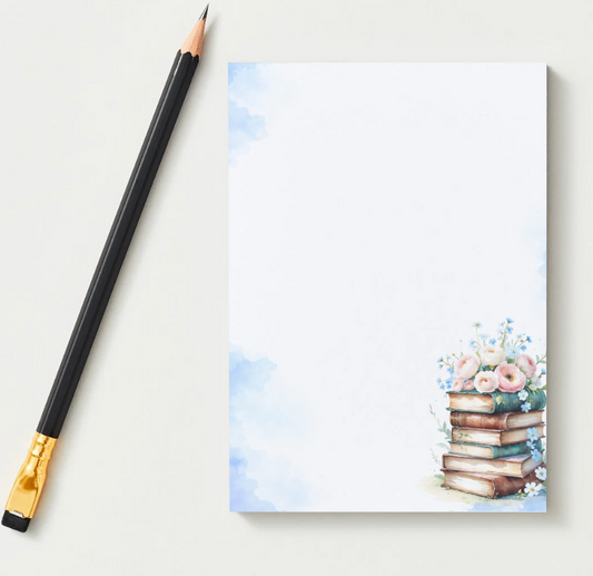 Books & Blossoms Letter Writing Pad