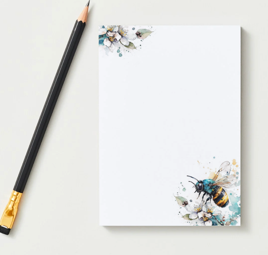 Bee & Blossom Letter Writing Pad