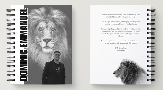 Strength of a Lion – A5 Personalised Scripture Notebook