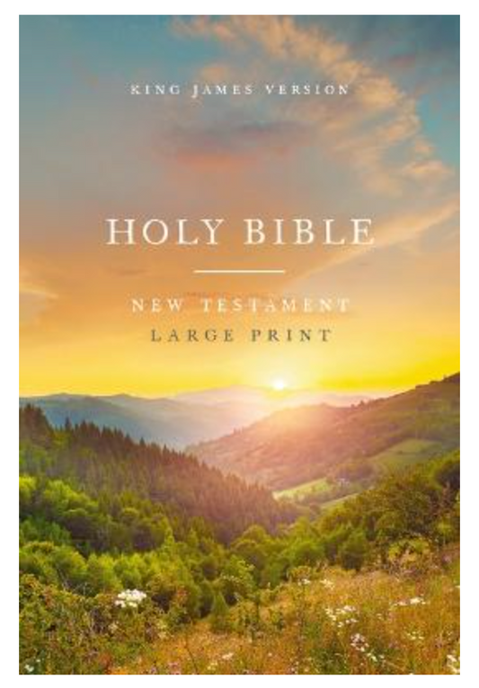 KJV Large Print Outreach New Testament – Scenic Paperback, Large Print