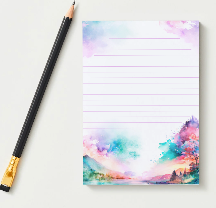 Mountain & Sea Letter Writing Pad